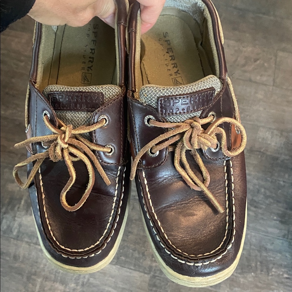 SPERRY TOP-SIDERS BLUEFISH LEATHER BOAT SHOES